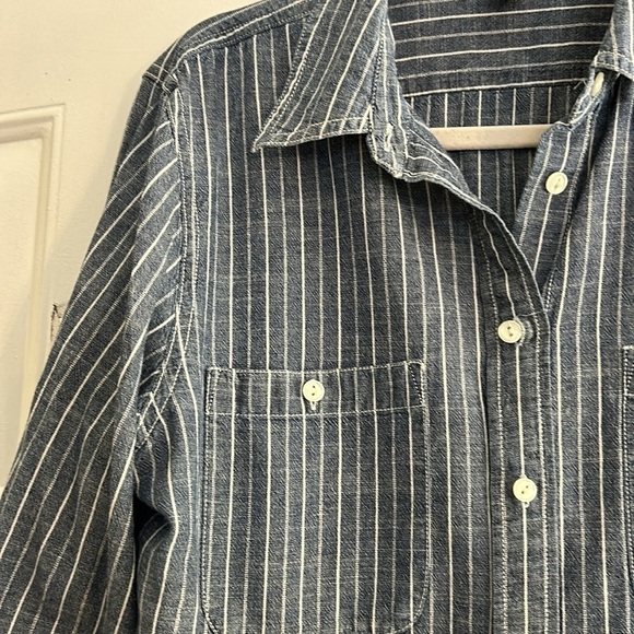 LAUREN RALPH LAUREN COTTON BUTTON DOWN SHIRT LARGE - Picture 7 of 12